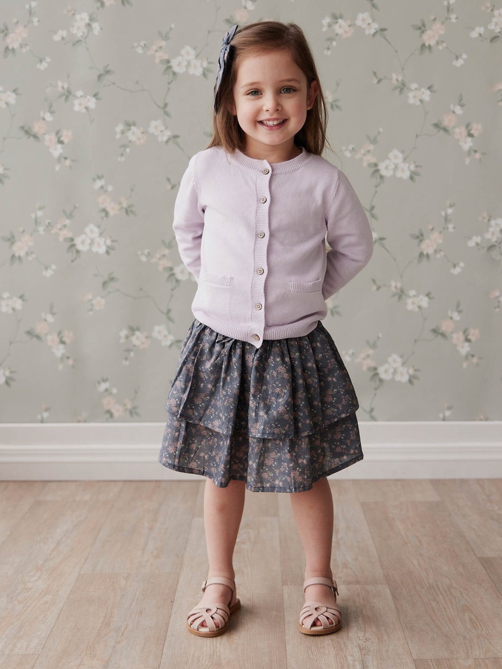 Jamie Kay Heidi Floral Tiered Skirt Madeline lane storm